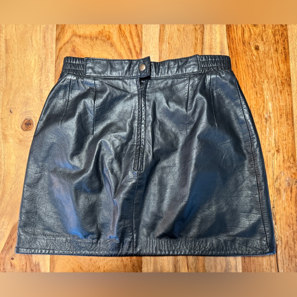 Black Leather Skirt